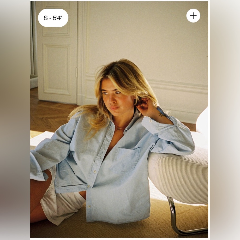 DJERF AVE BREEZY SHIRT BLUE